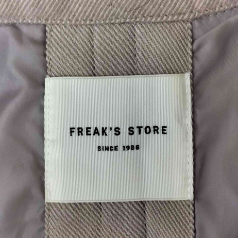 フリークスストア FREAKS STORE 襟コーデュロイ 比翼ステンカラーコート レディース