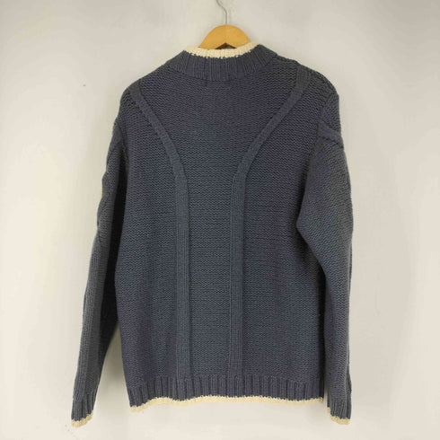 ヨウジヤマモトダーバン アール Yohji Yamamoto DURBAN A.A.R ハーフジップ編み込みニット メンズ JPN:M