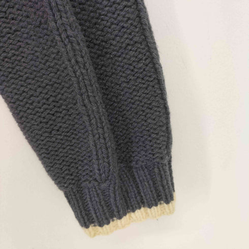 ヨウジヤマモトダーバン アール Yohji Yamamoto DURBAN A.A.R ハーフジップ編み込みニット メンズ JPN:M