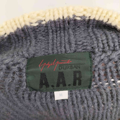 ヨウジヤマモトダーバン アール Yohji Yamamoto DURBAN A.A.R ハーフジップ編み込みニット メンズ JPN:M