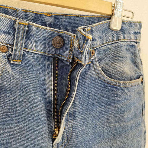 リーバイス Levis 80s 517-0217 ブーツカットデニムパンツ ボタン裏650 42TALON 黒カン メンズ 28x34