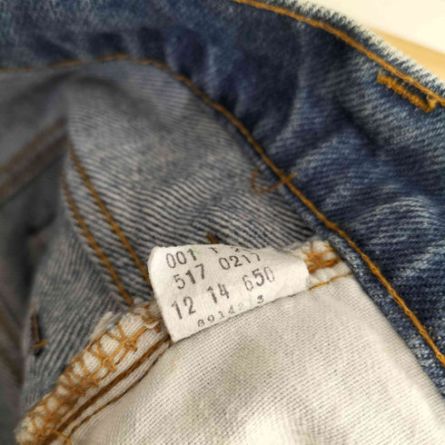 リーバイス Levis 80s 517-0217 ブーツカットデニムパンツ ボタン裏650 42TALON 黒カン メンズ 28x34