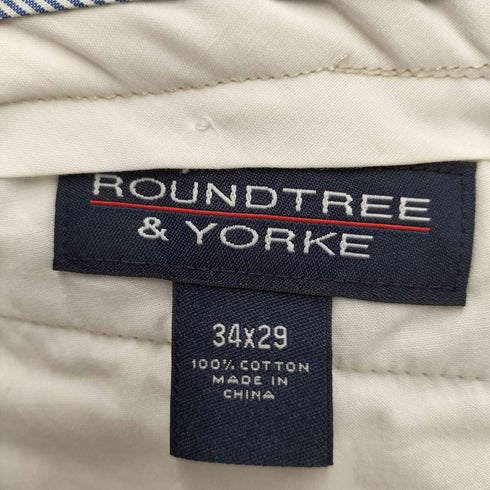 ラウンドツリーアンドヨーク roundtree&yorke 00s 2タックスラックス メンズ 34 29