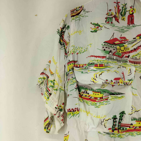 RODEO UNCLE 総柄 S/S アロハシャツ メンズ US:40