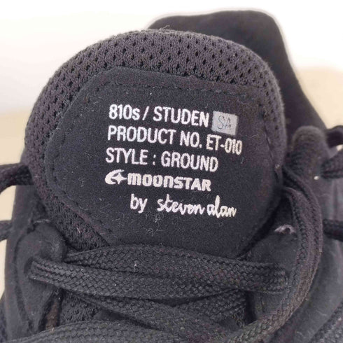 スティーブンアラン Steven Alan 810s STUDEN ALL BLACK ローカットスニーカー レディース JPN:23.5