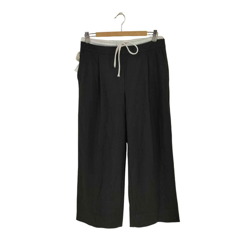 ザラ ZARA WIDE-LEGパンツ ダブルウエストバンド レディース M