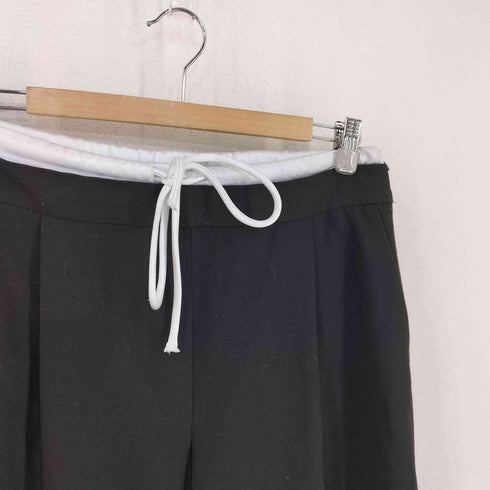 ザラ ZARA WIDE-LEGパンツ ダブルウエストバンド レディース M