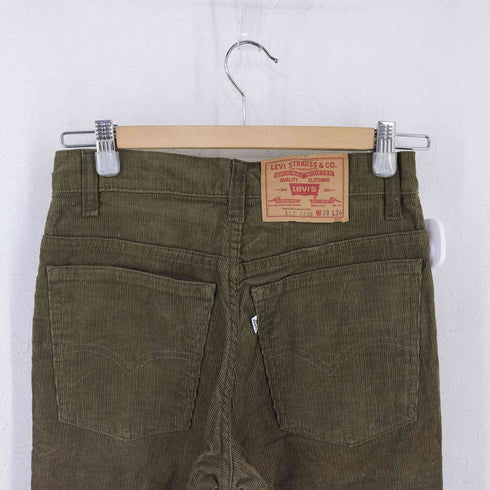 リーバイス Levis 82年6月製 MADE IN USA 白タブ 517-1533 細畝コーデュロイブーツカットパンツ ボタン裏539 ロケット42TALON レディース 28x34