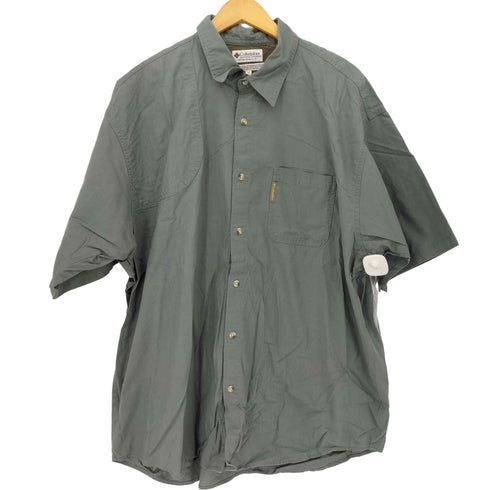 コロンビア Columbia 裏地メッシュ ガンフラップ コットンS/Sシャツ メンズ import:XL