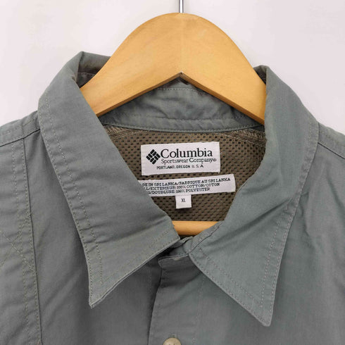 コロンビア Columbia 裏地メッシュ ガンフラップ コットンS/Sシャツ メンズ import:XL
