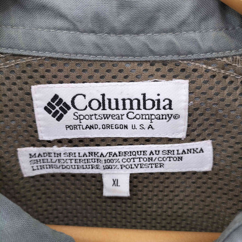 コロンビア Columbia 裏地メッシュ ガンフラップ コットンS/Sシャツ メンズ import:XL