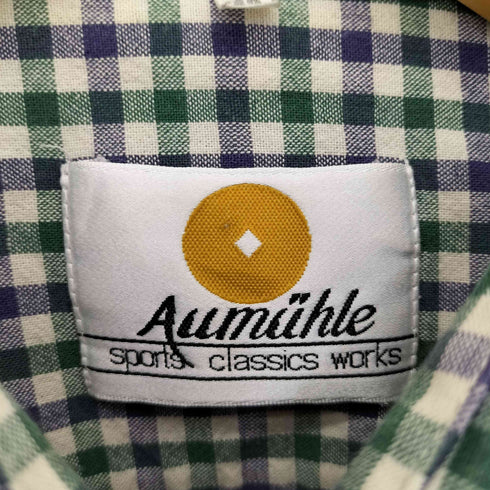 AUMIIHLE チェック柄 チロリアンシャツ メンズ UK:42