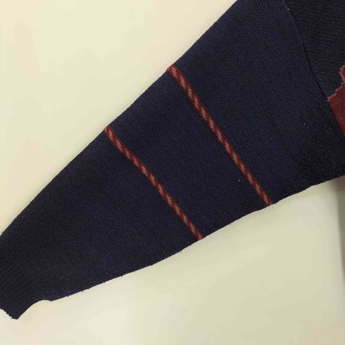 CANDA アクリル総柄ニット メンズ import:XL