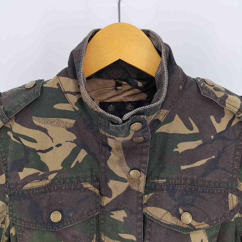 バブアー Barbour VALIANT WAX JACKET ヴァリアント ワックス ジャケット オイルド ジャケット ウッドランドカモ 迷彩柄 3ワラント レディース UK:10