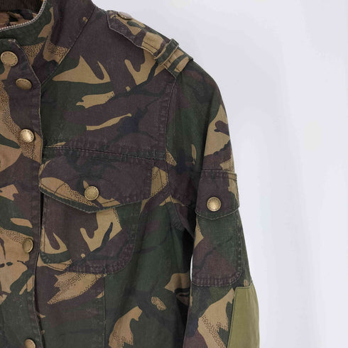 バブアー Barbour VALIANT WAX JACKET ヴァリアント ワックス ジャケット オイルド ジャケット ウッドランドカモ 迷彩柄 3ワラント レディース UK:10