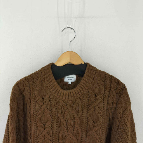 モリスアンドサンズ MORRIS & SONS ケーブルクルーネックニット メンズ JPN:2