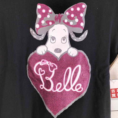 Angelic Pretty Belle ラメプリント パフスリーブ チビT Y2K レディース