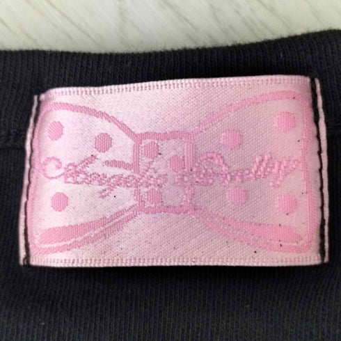 Angelic Pretty Belle ラメプリント パフスリーブ チビT Y2K レディース