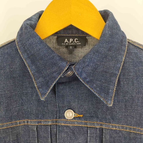 アーペーセー A.P.C. 日本製 2nd 型 デニム トラッカー ジャケット レディース import:S