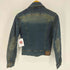 PLEIN SUD JEANS ロゴ 型押し 革パッチ デニム トラッカー ジャケット レディース