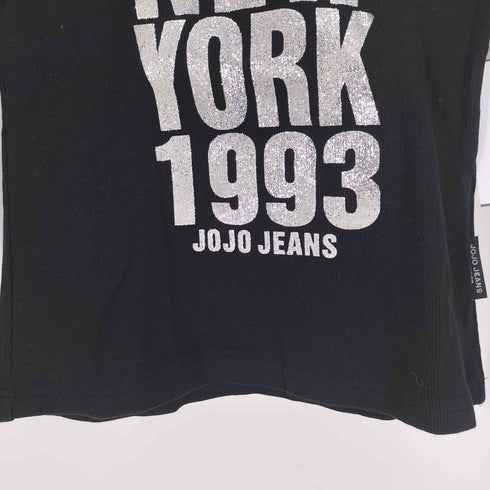 JOJO JEANS NEW YORK 1993 ラメプリント Uネック コットン ニット カットソー Y2K レディース FREE