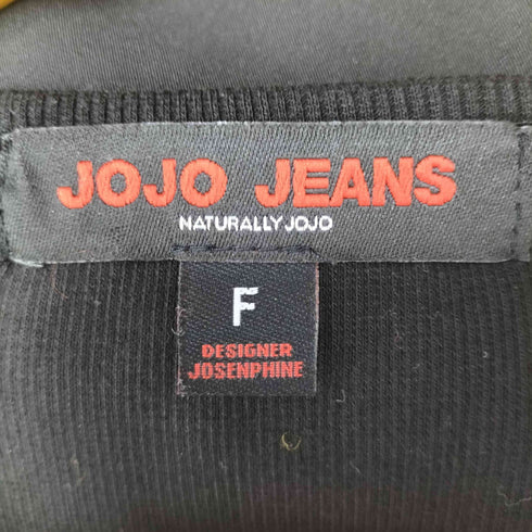 JOJO JEANS NEW YORK 1993 ラメプリント Uネック コットン ニット カットソー Y2K レディース FREE