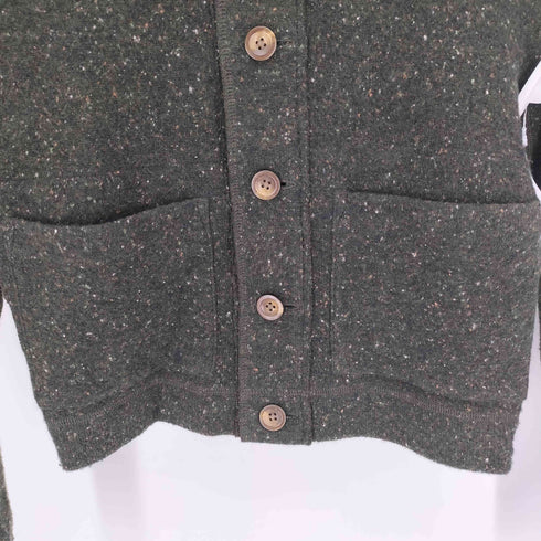 ラルフローレン RALPH LAUREN ネップ ショールカラー シルク混 ウール コットン ニット カーディガン レディース import:M