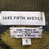 サックスフィフスアベニュー SAKS FIFTH AVENUE アーガイル柄 シルク混 ハーフジップ ロングスリーブ ニット ポロシャツ レディース import:S