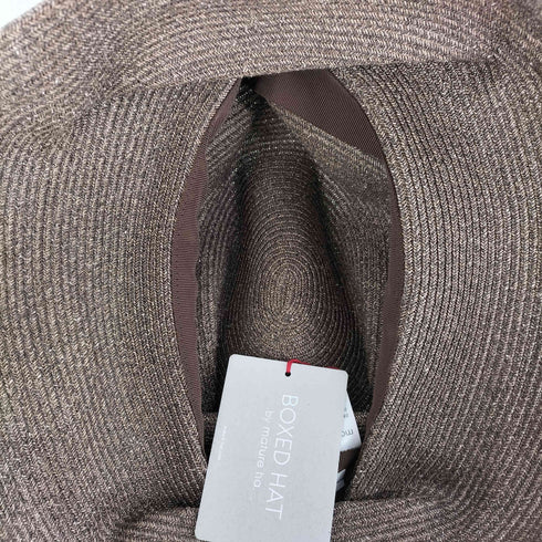 マチュアーハ mature ha. 24SS グログランリボンペーパーブレードボックスハット レディース ONE SIZE