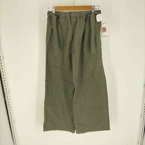 プランテーション Plantation 90S 91AW エイネット期 サイド トグル ベルト コットン ツイル ワイドパンツ レディース JPN:M