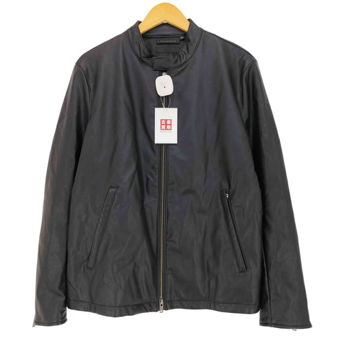 ユニクロ UNIQLO ネオレザーシングルライダースジャケット メンズ 10