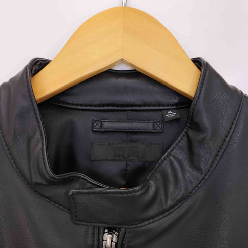 ユニクロ UNIQLO ネオレザーシングルライダースジャケット メンズ 10