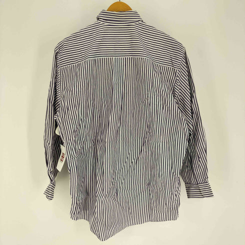 カルバンクライン CALVIN KLEIN SPORT ロゴ 刺繍 ストライプ L/S シャツ メンズ import:M