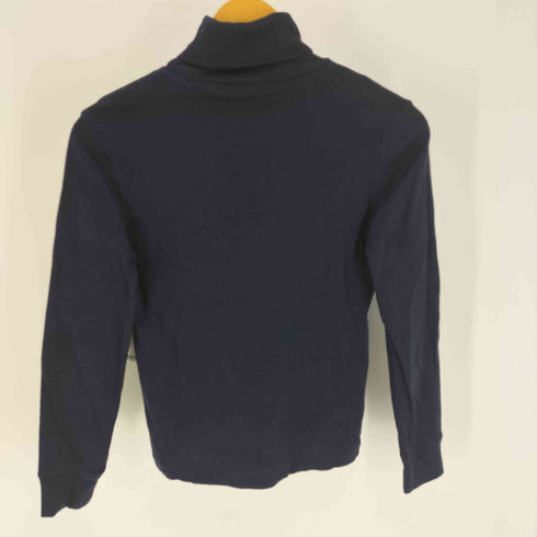 ラルフローレン RALPH LAUREN 裾 ポニー 刺繍 タートルネック コットン ニット カットソー レディース import:M