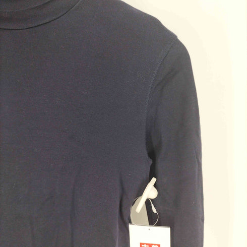 ラルフローレン RALPH LAUREN 裾 ポニー 刺繍 タートルネック コットン ニット カットソー レディース import:M