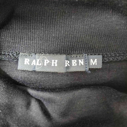 ラルフローレン RALPH LAUREN 裾 ポニー 刺繍 タートルネック コットン ニット カットソー レディース import:M