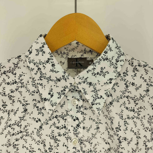 カルバンクライン CALVIN KLEIN 花柄 総柄 コットン シャツ ブラウス レディース import:M