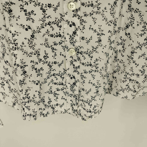 カルバンクライン CALVIN KLEIN 花柄 総柄 コットン シャツ ブラウス レディース import:M