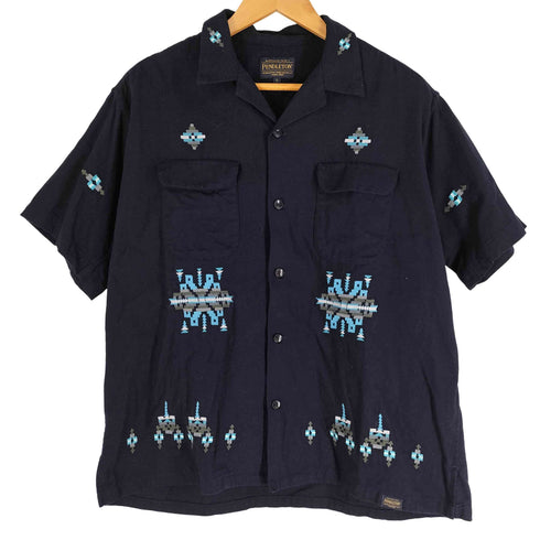 ペンドルトン PENDLETON California General Store EMB Open Collar Shirt S/S オープンカラー 半袖 シャツ メンズ import:S