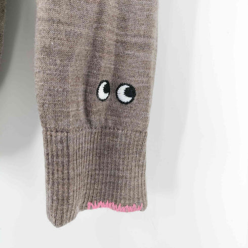 アニヤハインドマーチ ANYA HINDMARCH メリノオーバーサイズ Vネックカーディガン レディース JPN:L