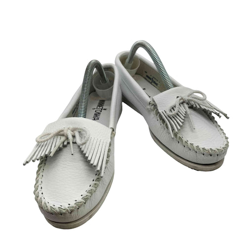 ミネトンカ Minnetonka レザー タッセル モカシン シューズ レディース