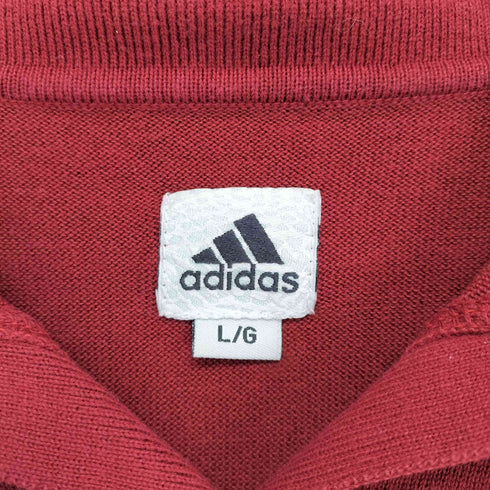 アディダス adidas 00s 裾ロゴ刺繍ニットポロ メンズ JPN:L