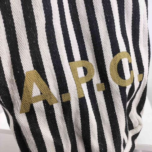 アーペーセー A.P.C. ストライプトートバッグ レディース