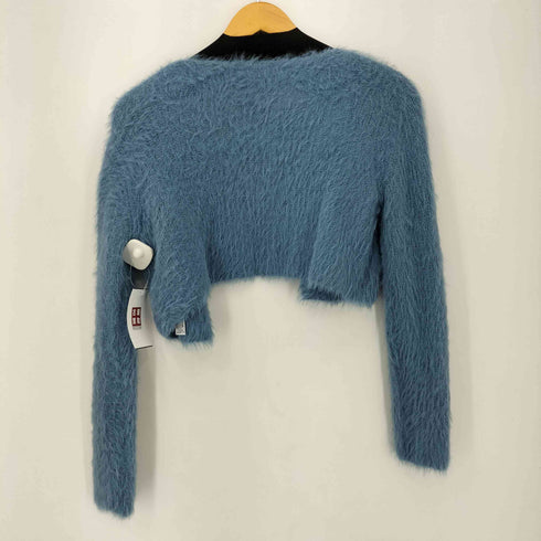 ザラ ZARA クロップドシャギーカーディガン レディース import:S