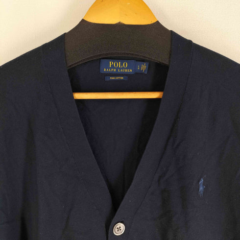 ポロラルフローレン POLO RALPH LAUREN PIMA COTTON ポニー刺繍 コットンカーディガン メンズ import:L