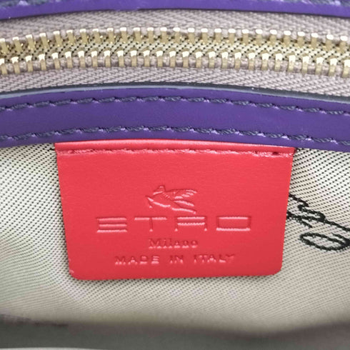 エトロ ETRO イタリア製 ペイズリー柄 総柄 マルチカラー 切替 2WAY ショルダー バッグ クラッチ バッグ レディース
