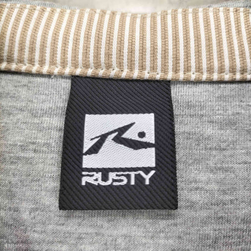 RUSTY ストライプジップパーカー メンズ JPN:M