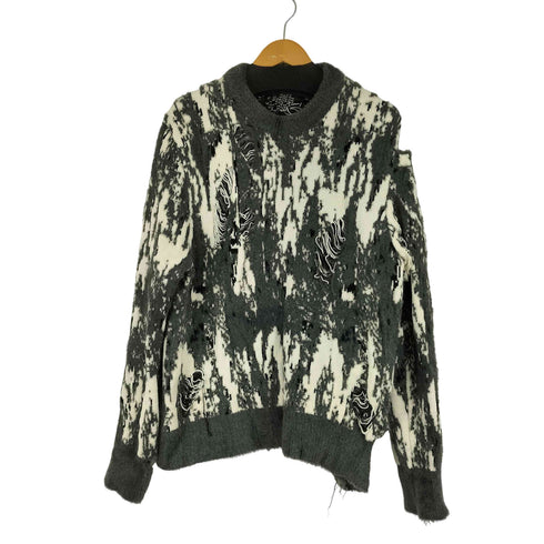 ザラ ZARA ダメージシャギーニット メンズ XL