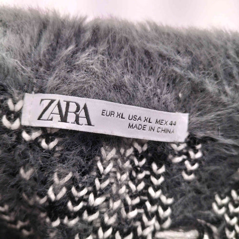ザラ ZARA ダメージシャギーニット メンズ XL