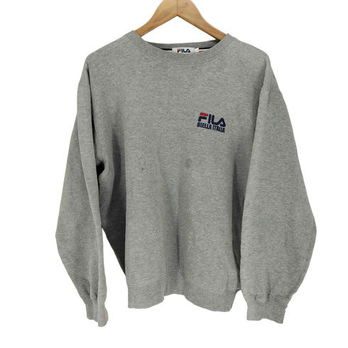 フィラ FILA BIELLA ITALIA フロント刺繍クルーネックスウェット メンズ JPN:L